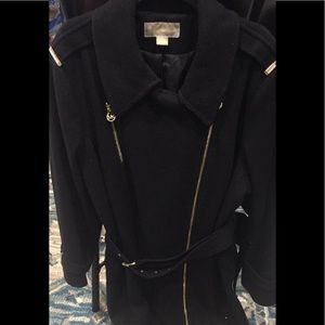 Michael Kors Asymmetrical Zip front trench coat